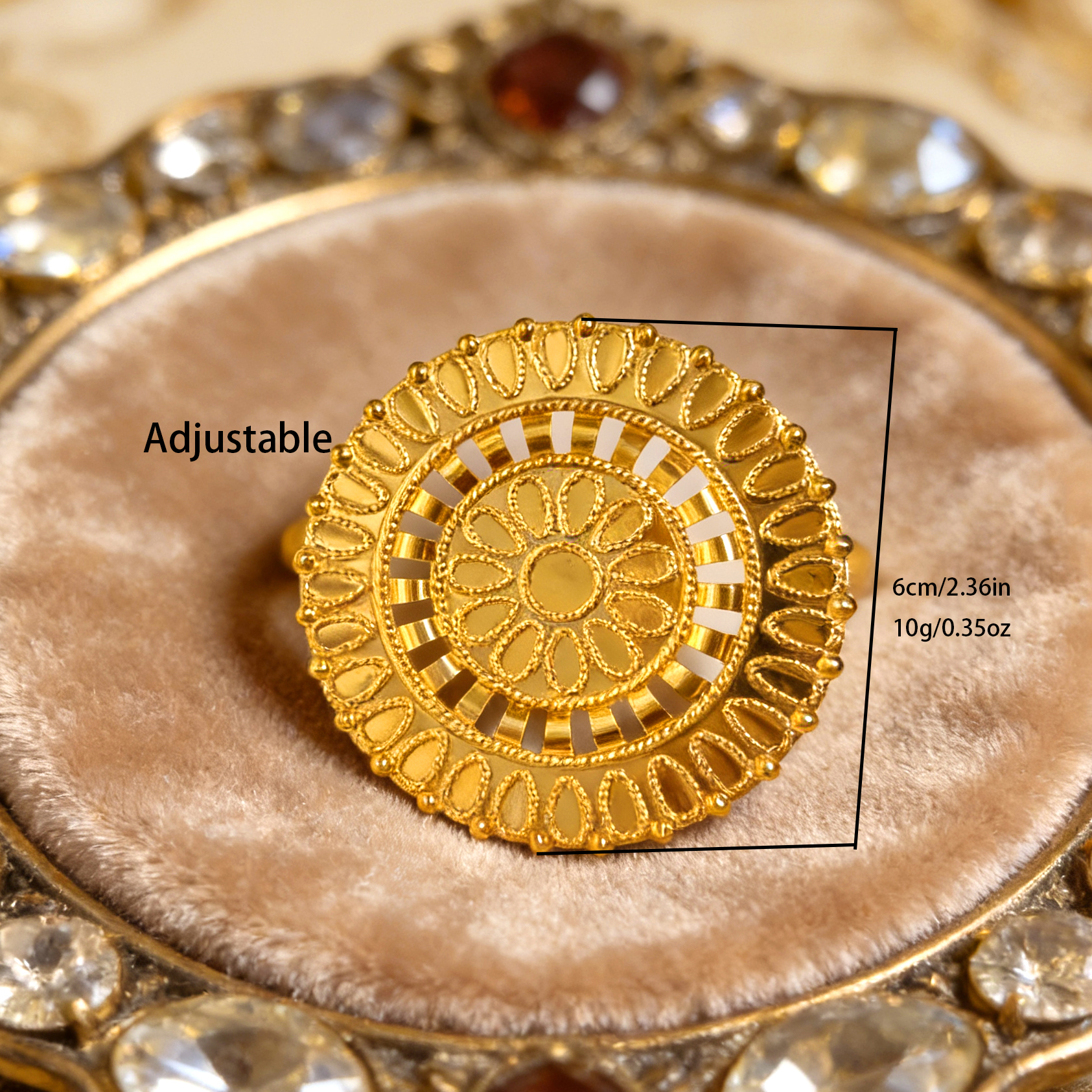 24k Color Iron Gold-plated Ring