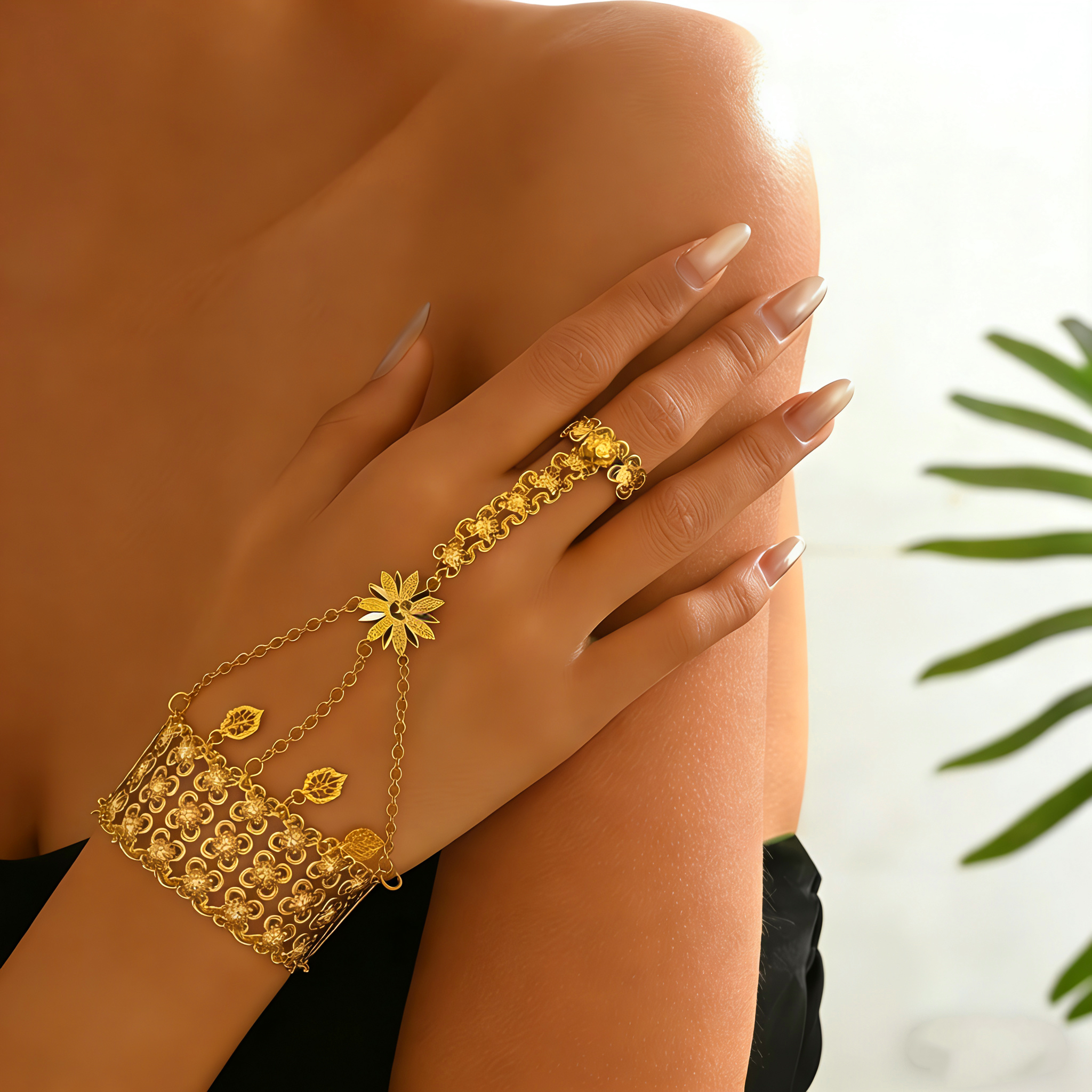 24k Color Copper Gold-plated Wrist Chain