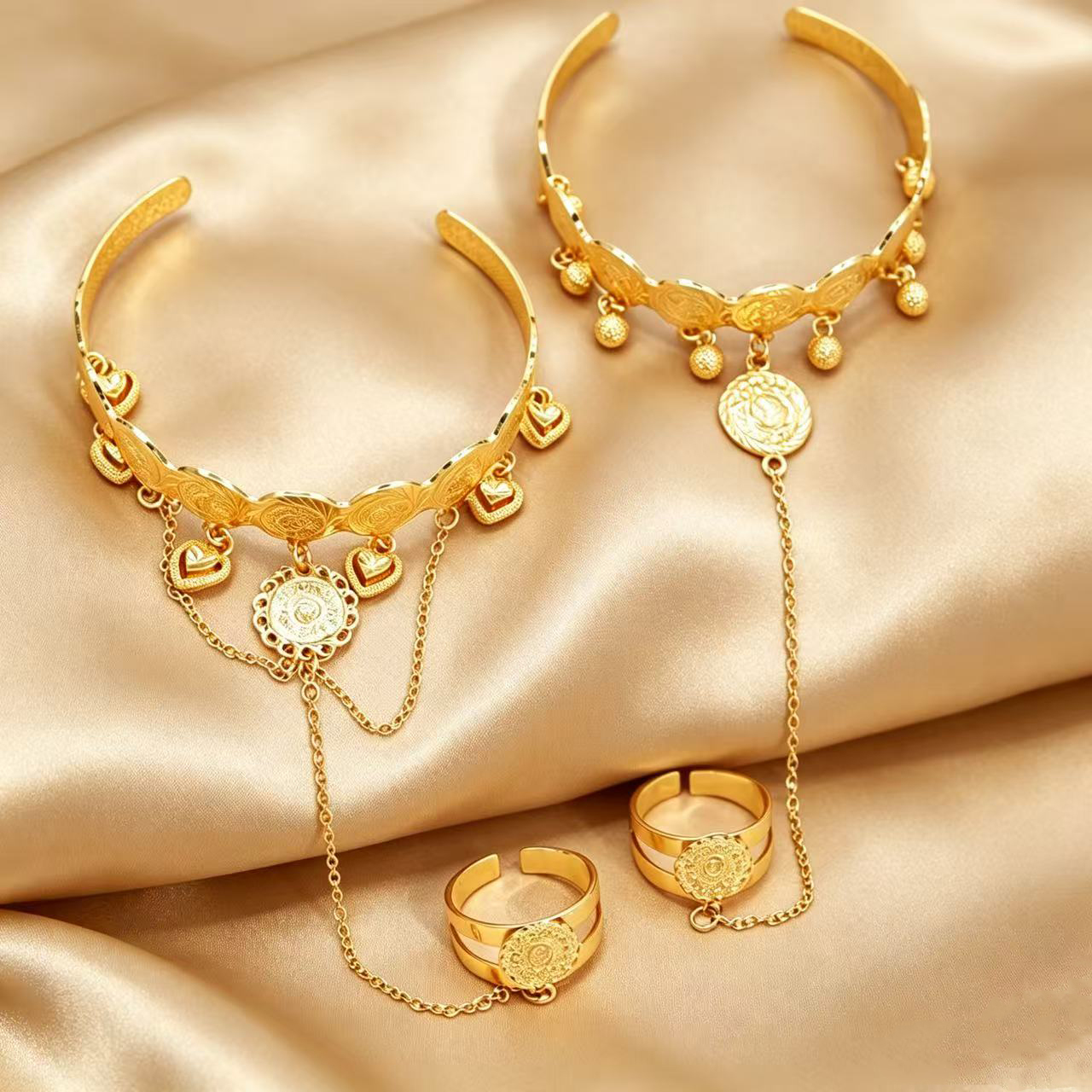 24k Color Copper Gold-plated Bracelet-1