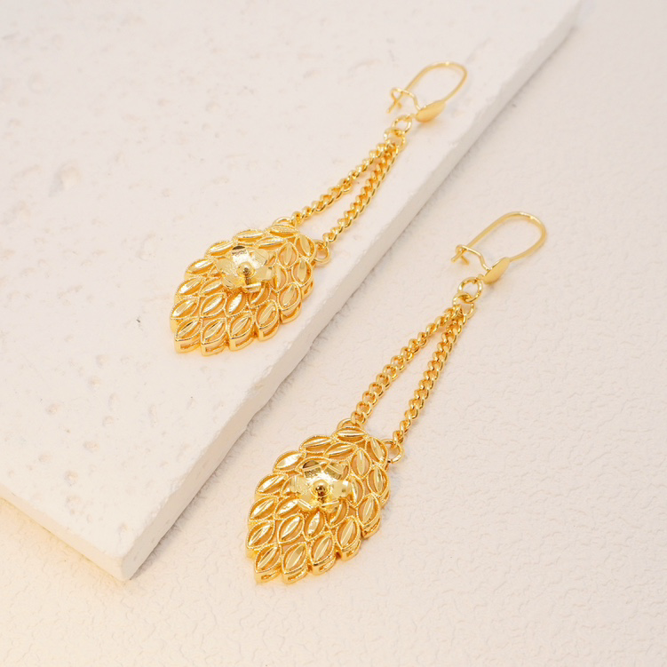 24k Color Copper Gold-plated Earrings-260