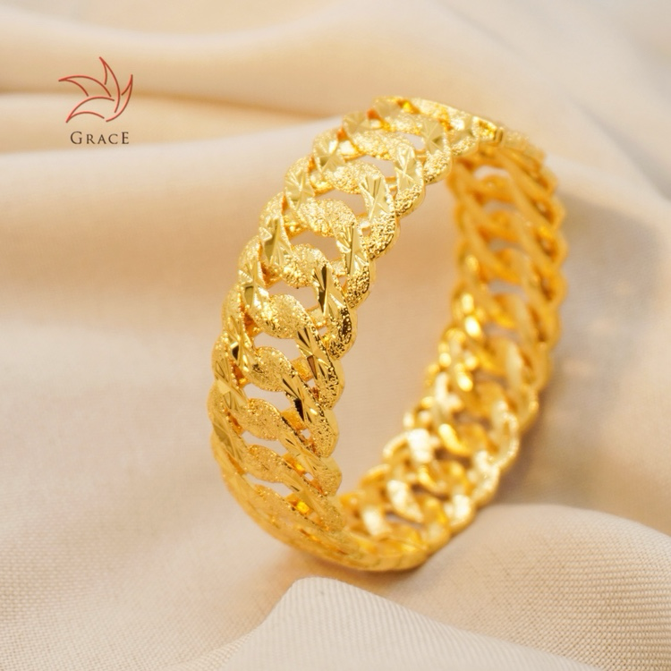 24k Color Gold-plated Copper bangle