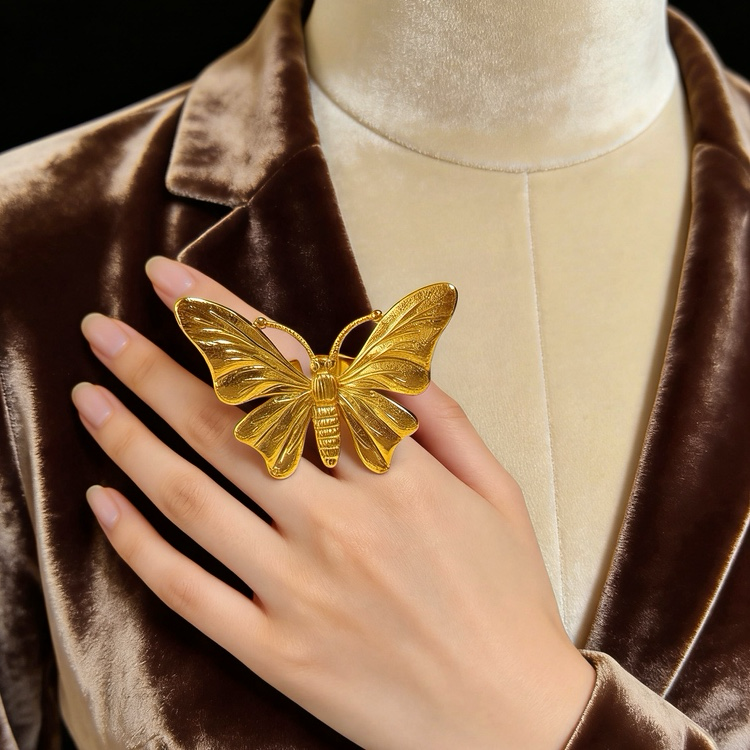 24k Color Iron Gold-plated Ring