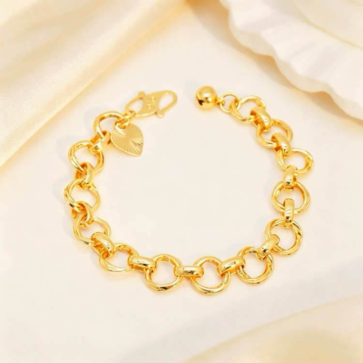 24k Color Gold-plated Copper Handmade Bracelet