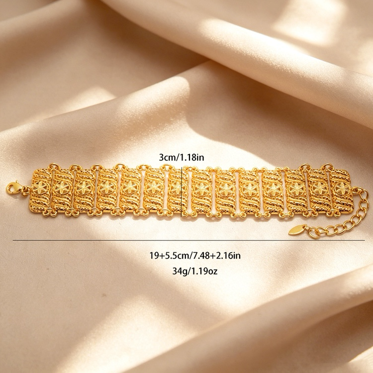 24k Gold-plated Alloy Bracelet