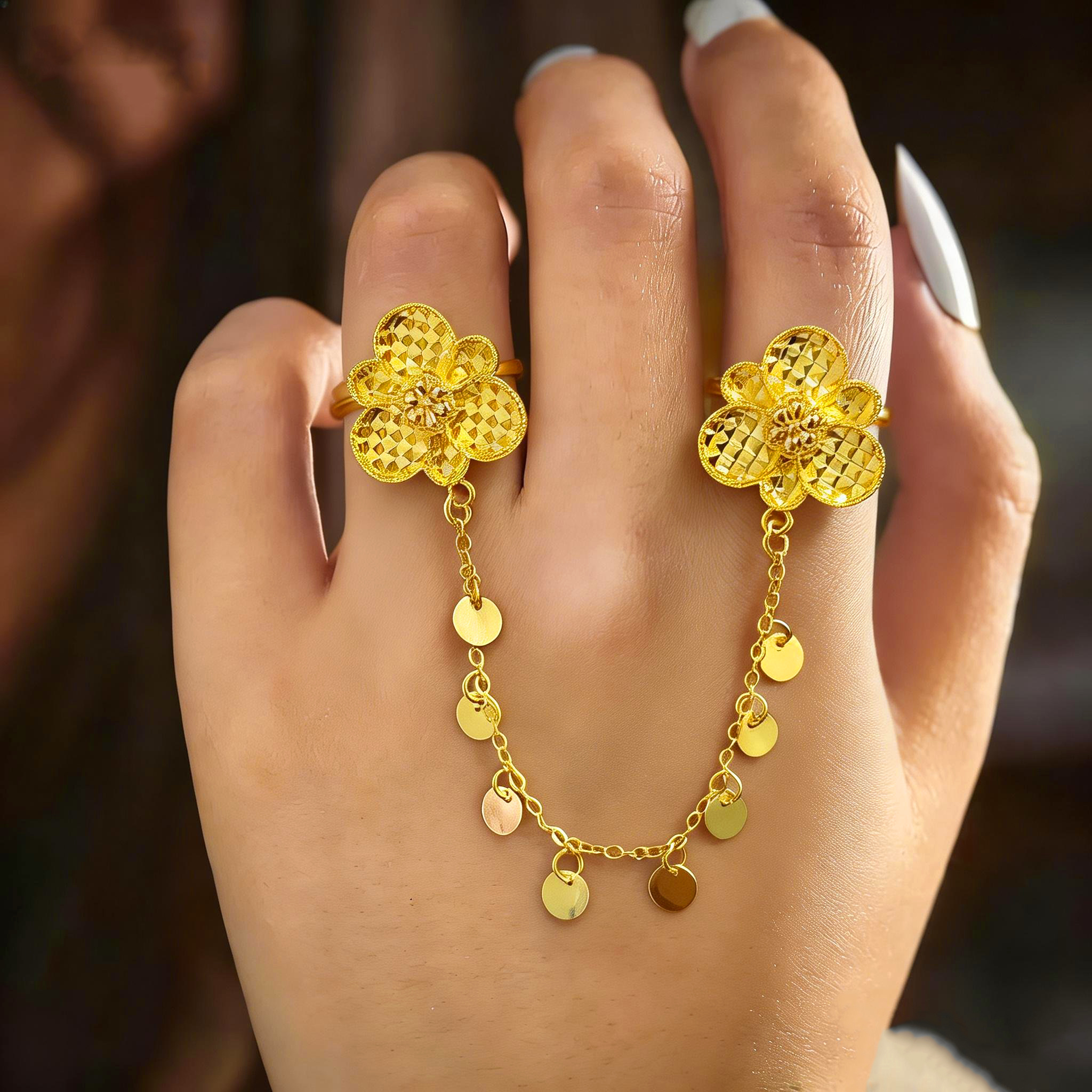 24k Color Alloy Gold-plated Ring