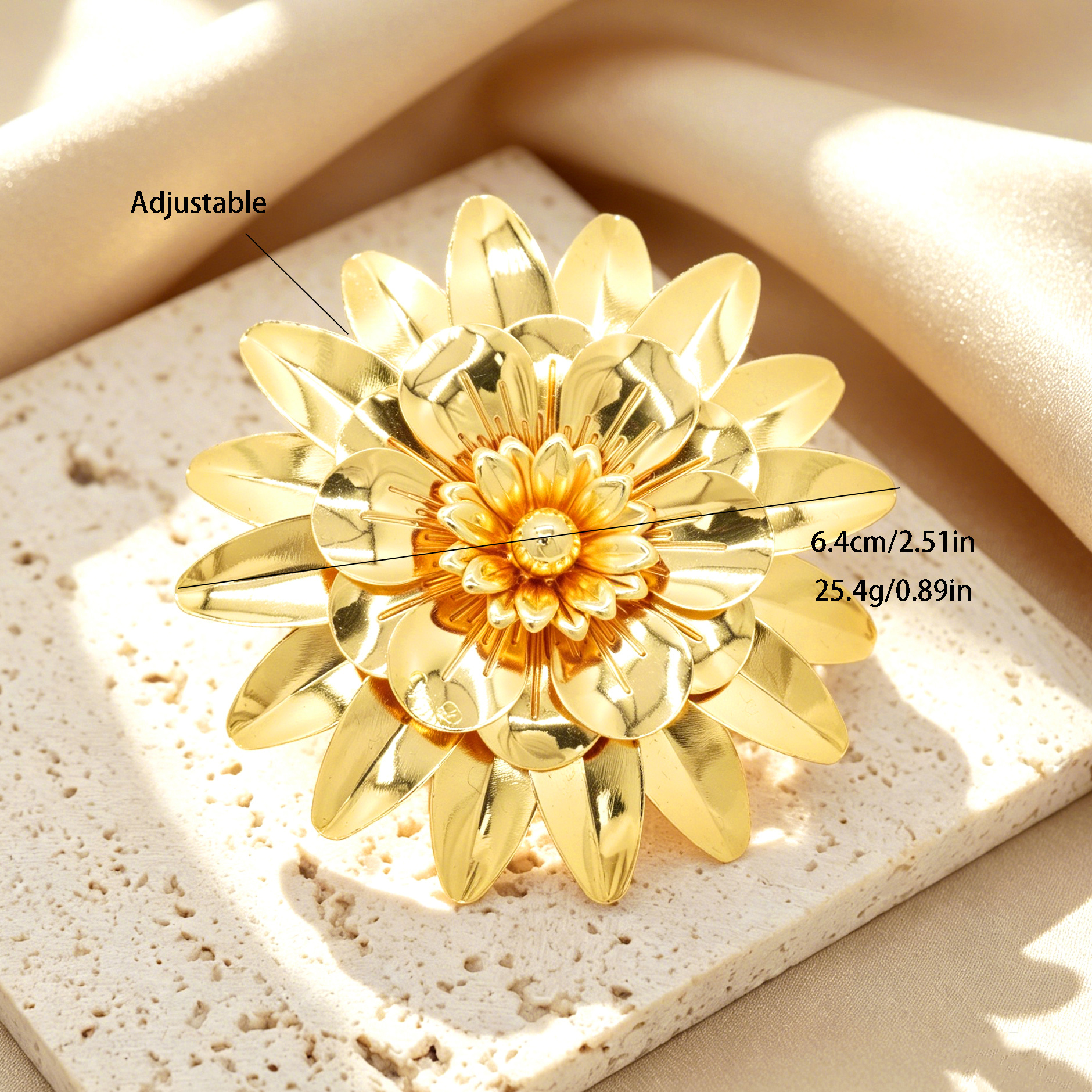 24k Color Iron Gold-plated Ring