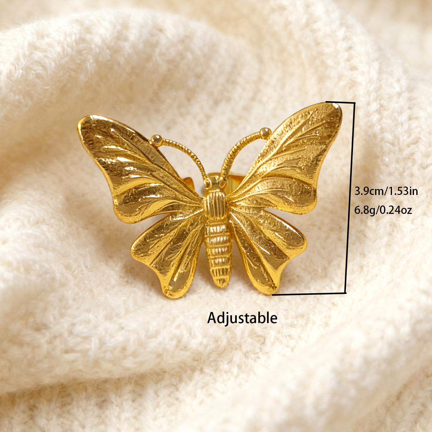 24k Color Iron Gold-plated Ring