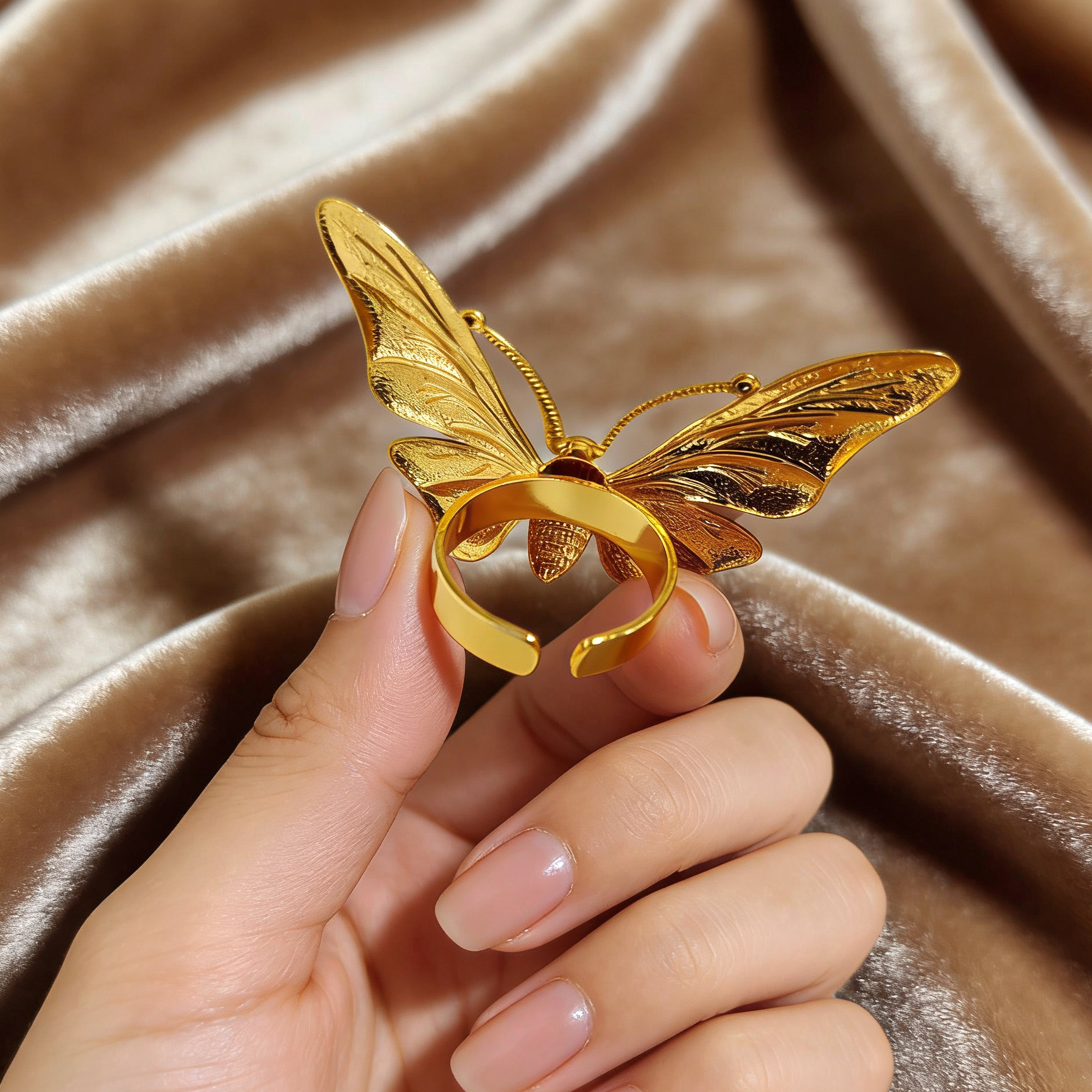 24k Color Iron Gold-plated Ring