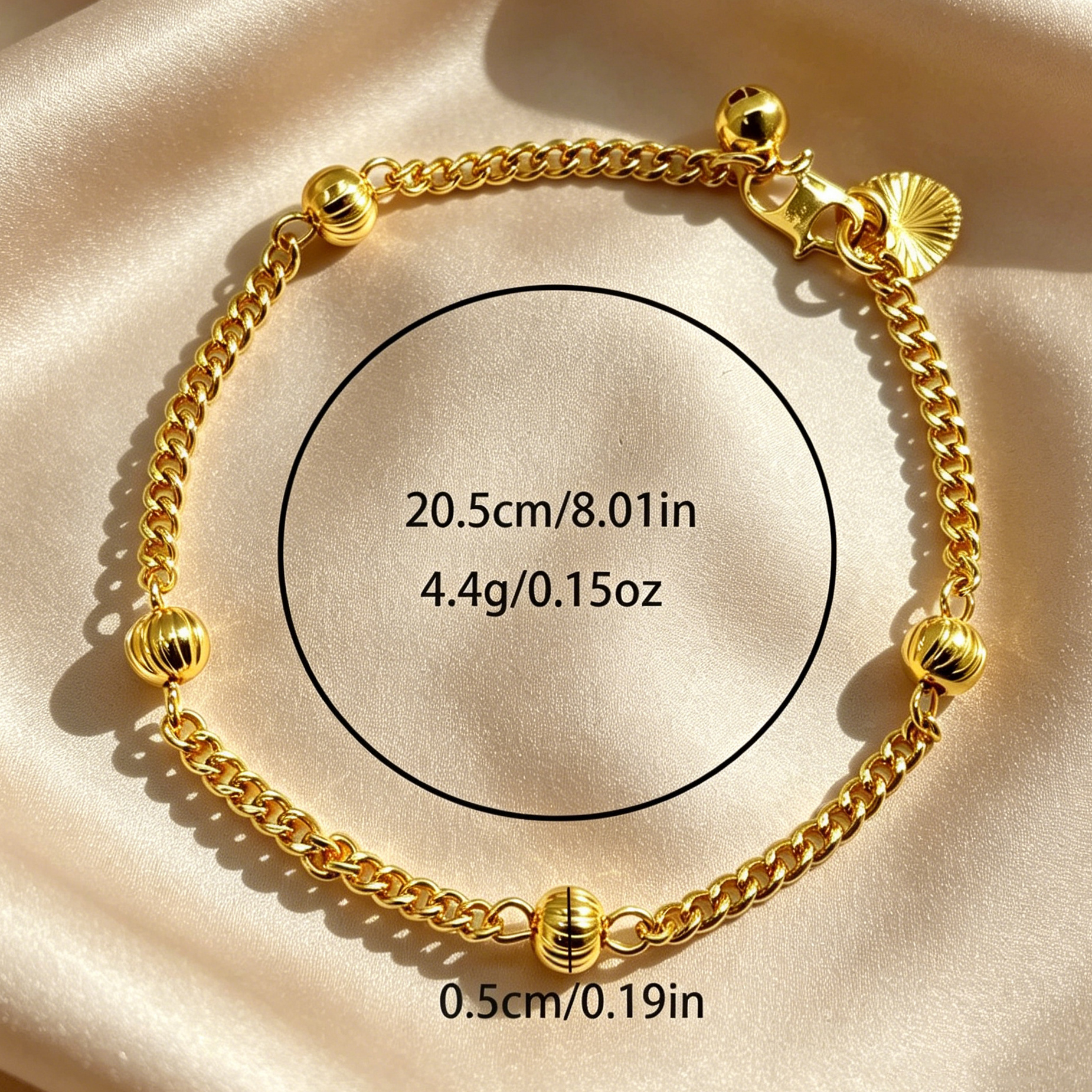24k Gold-plated Copper Bracelet