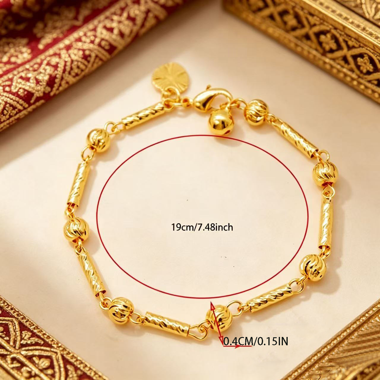 24k Gold-plated Copper Bracelet