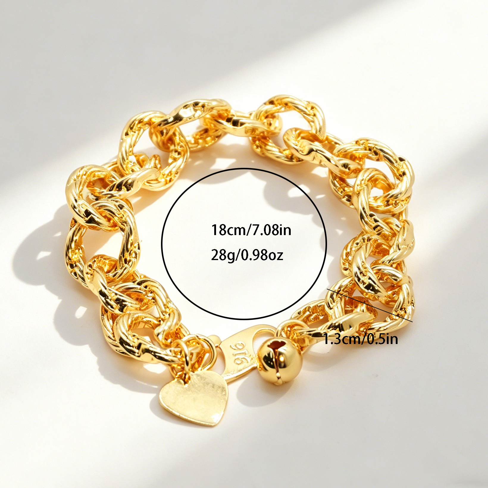 24k Color Gold-plated Copper Handmade Bracelet