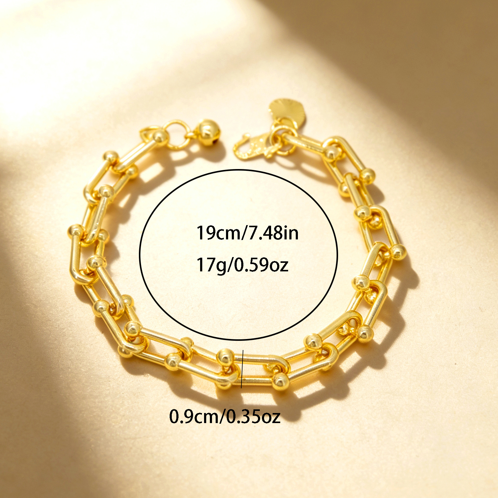 24k Color Gold-plated Copper Handmade Bracelet