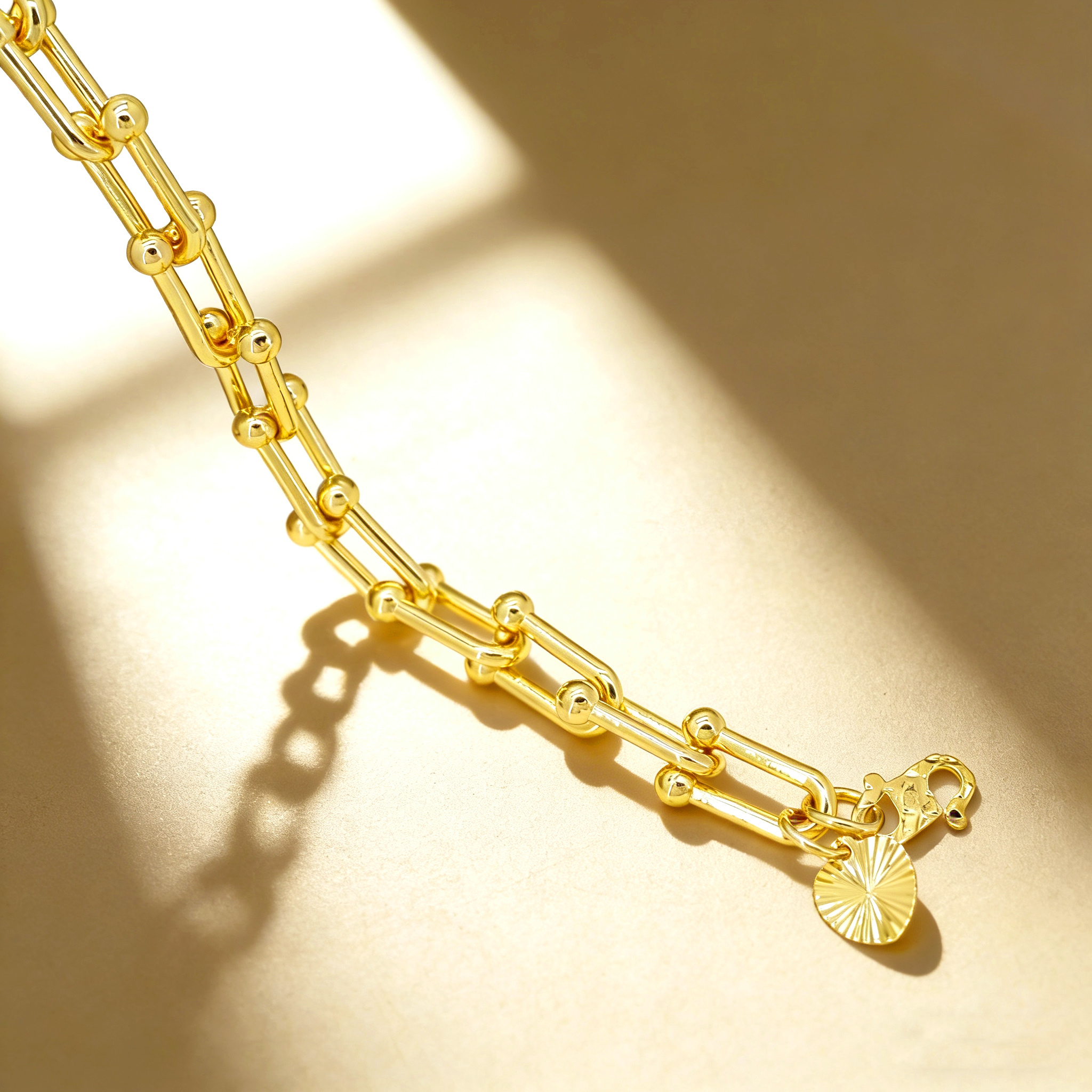 24k Color Gold-plated Copper Handmade Bracelet