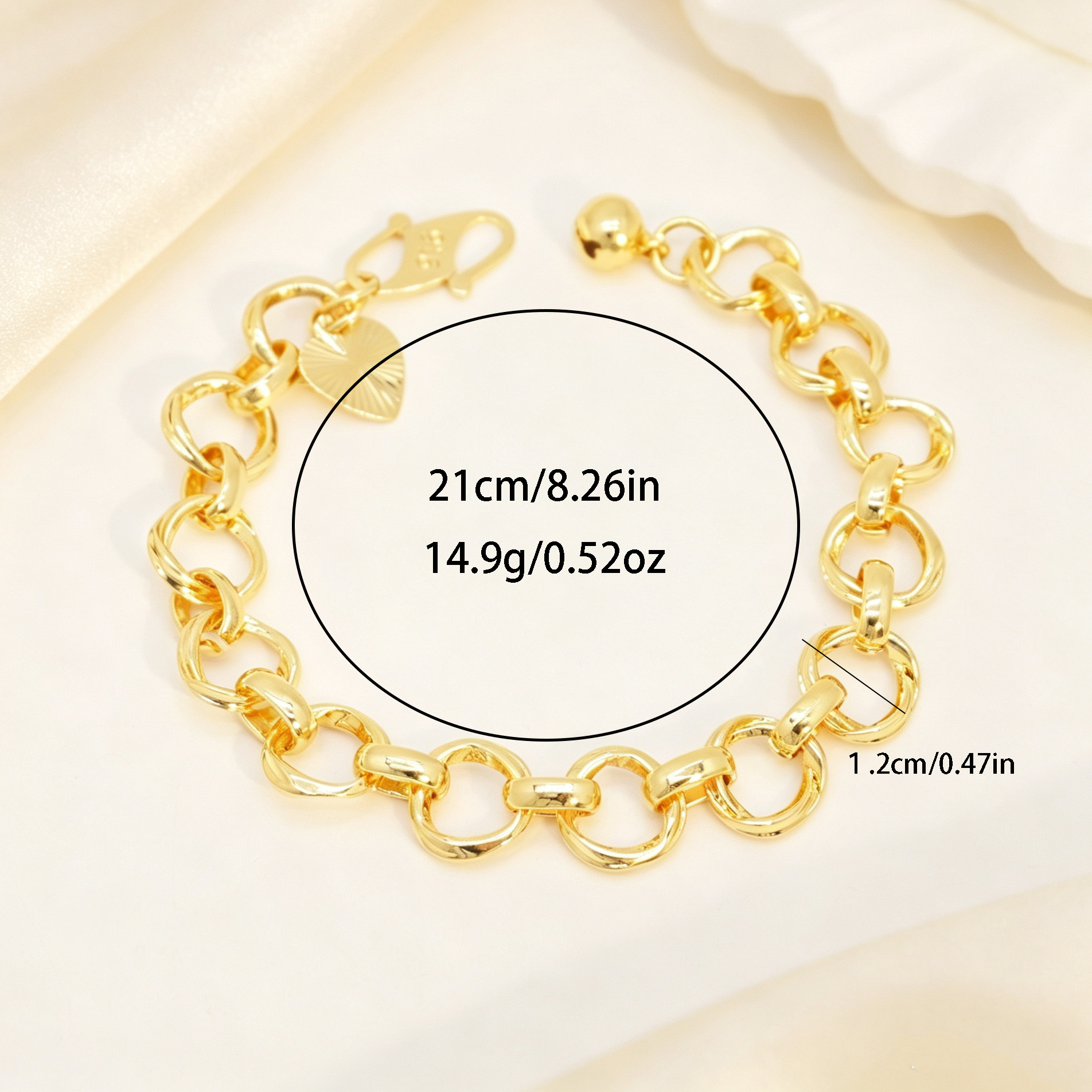 24k Color Gold-plated Copper Handmade Bracelet