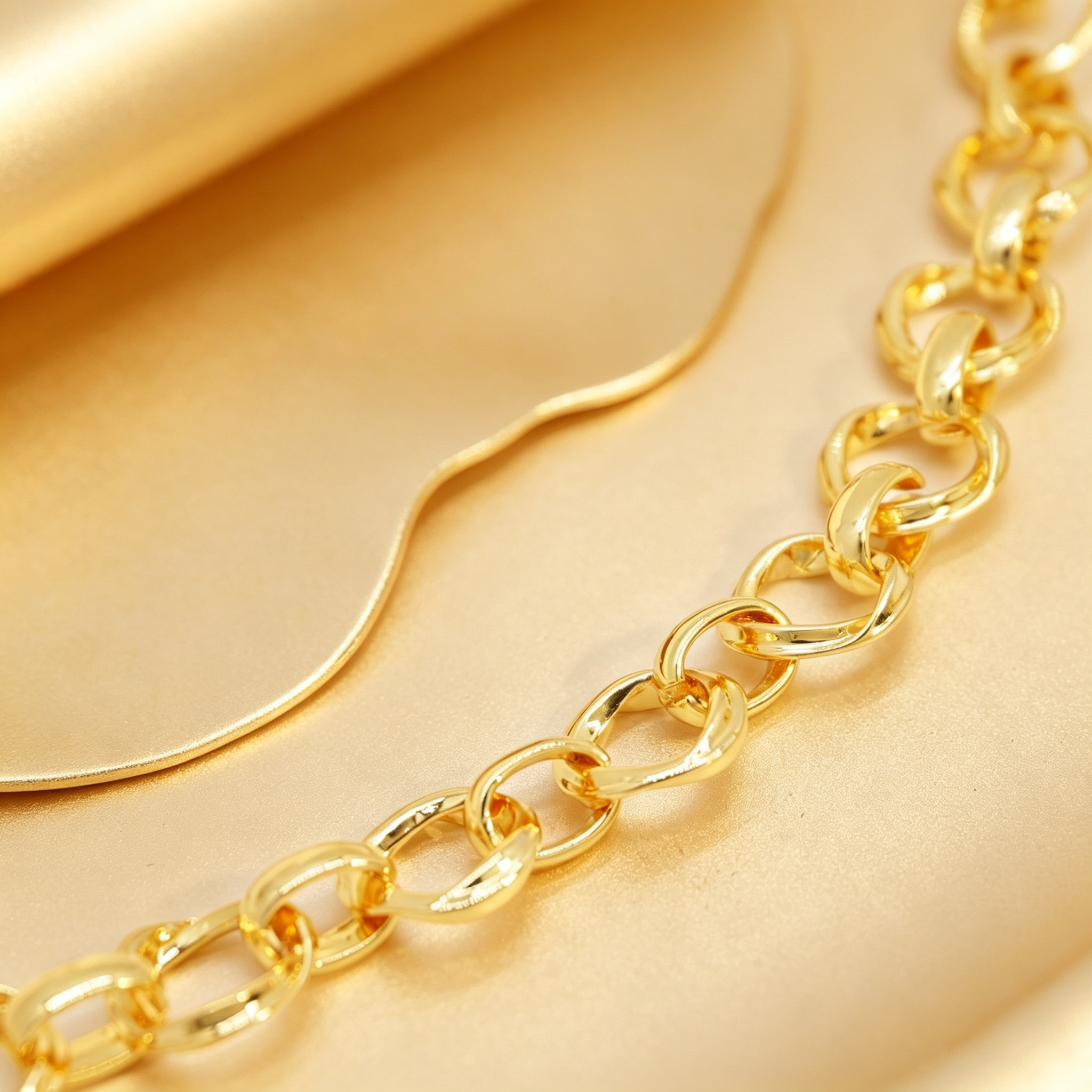 24k Color Gold-plated Copper Handmade Bracelet