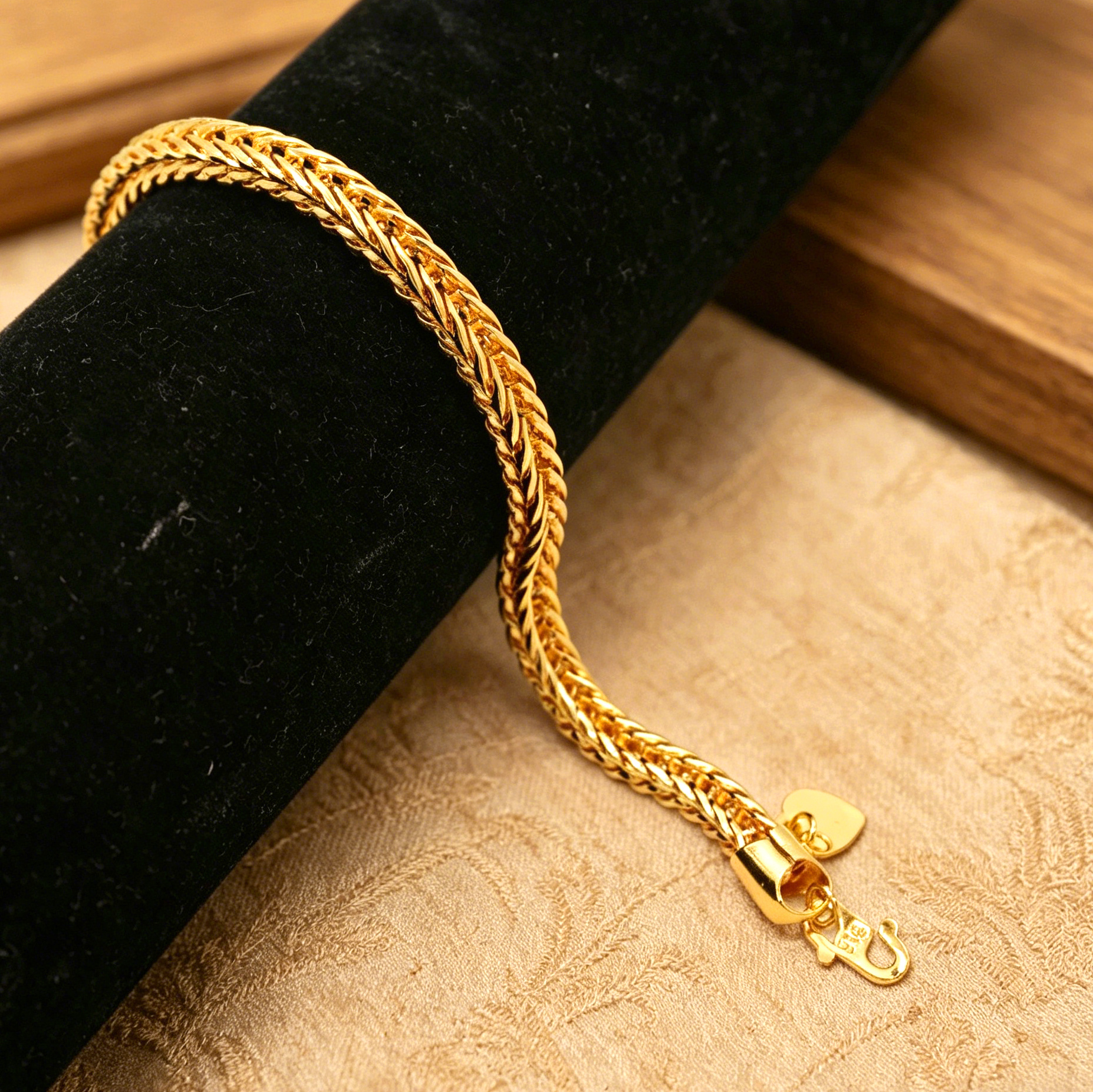 24k Color Gold-plated Copper Handmade Bracelet