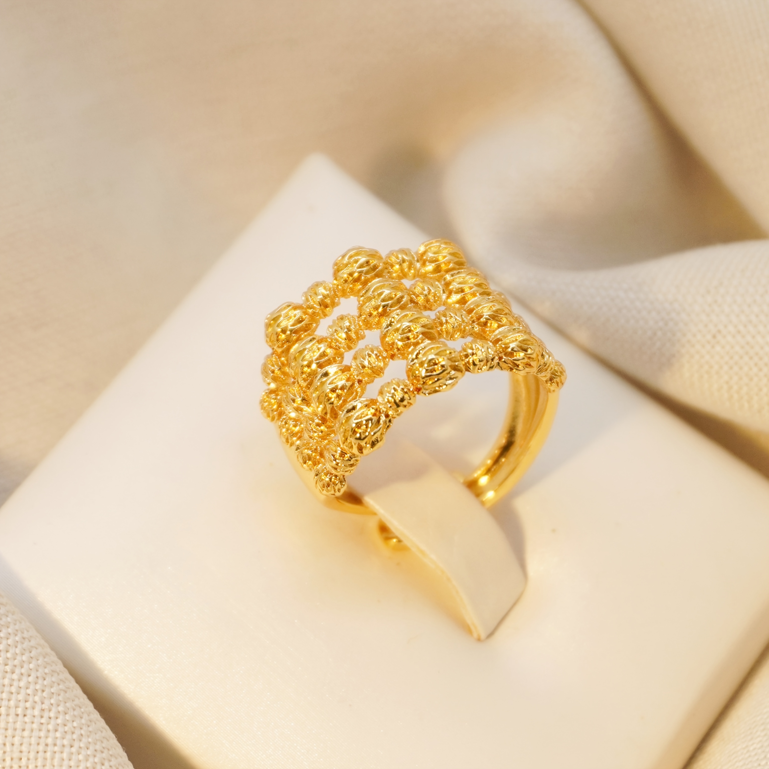 24k Color Copper Gold-plated Ring