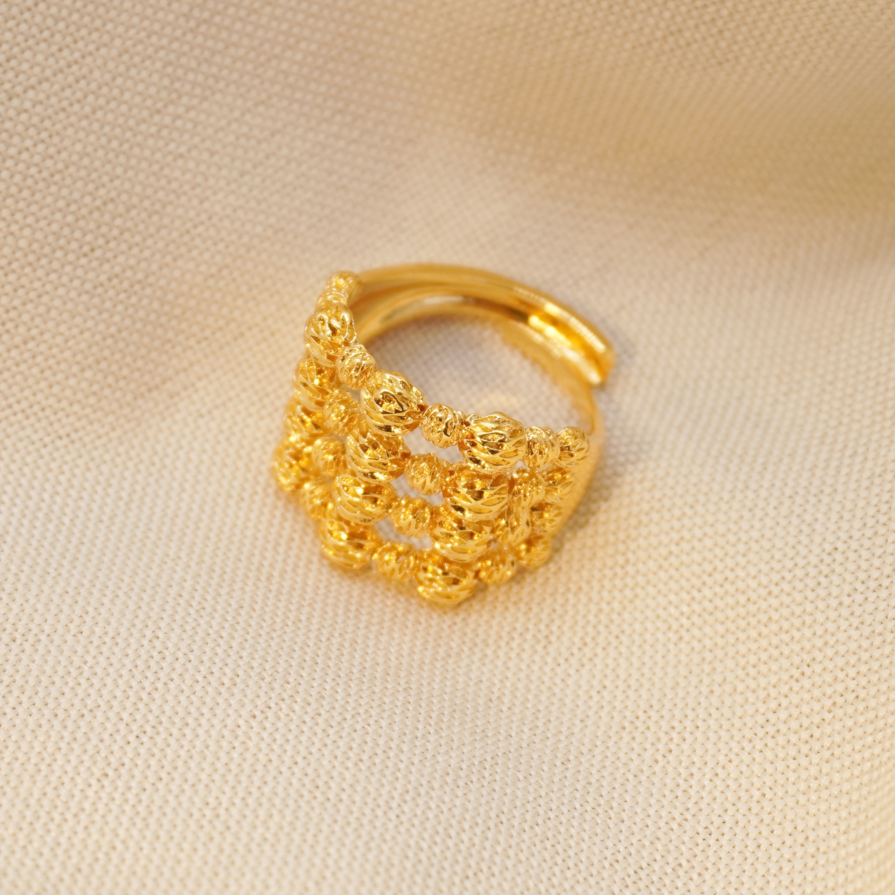 24k Color Copper Gold-plated Ring