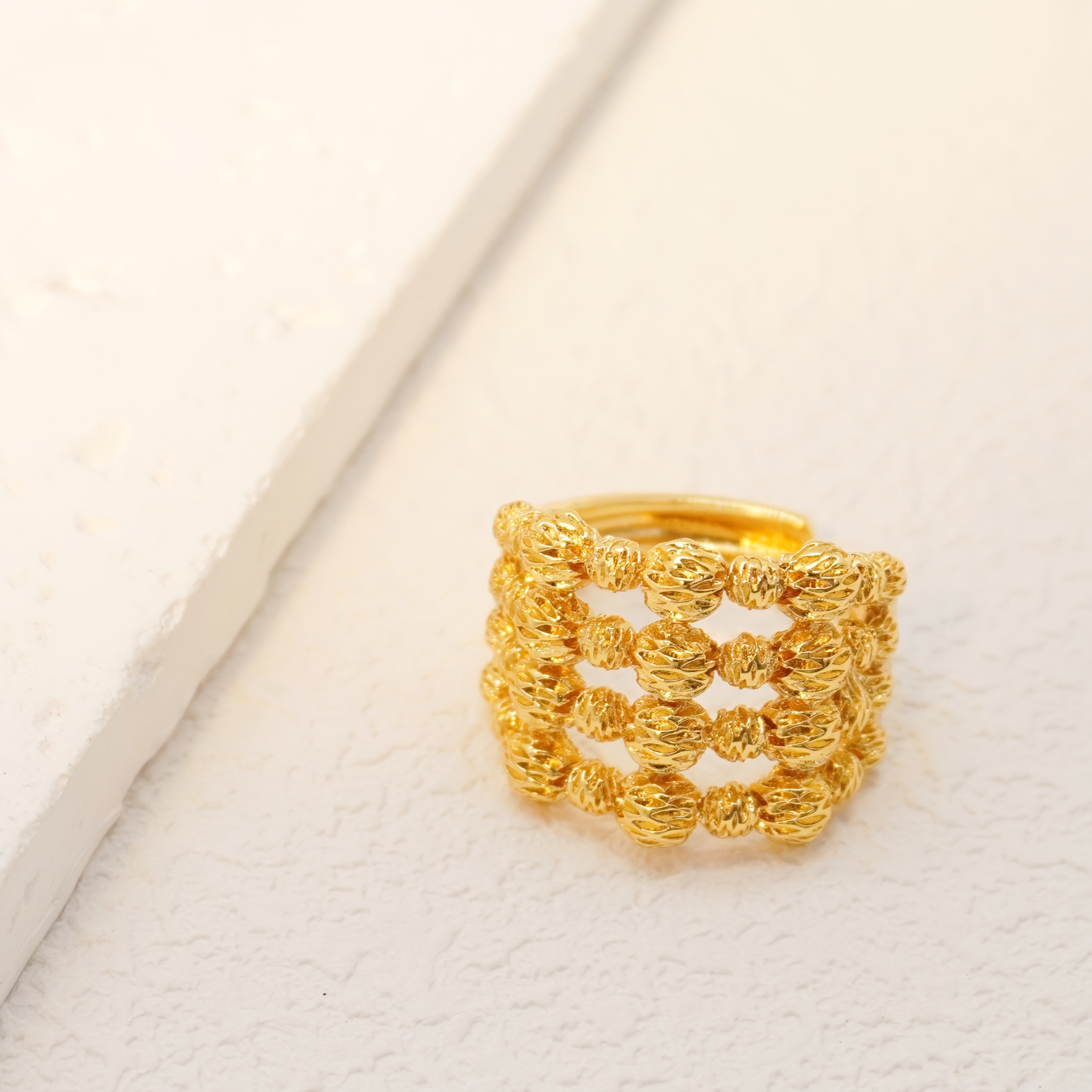 24k Color Copper Gold-plated Ring