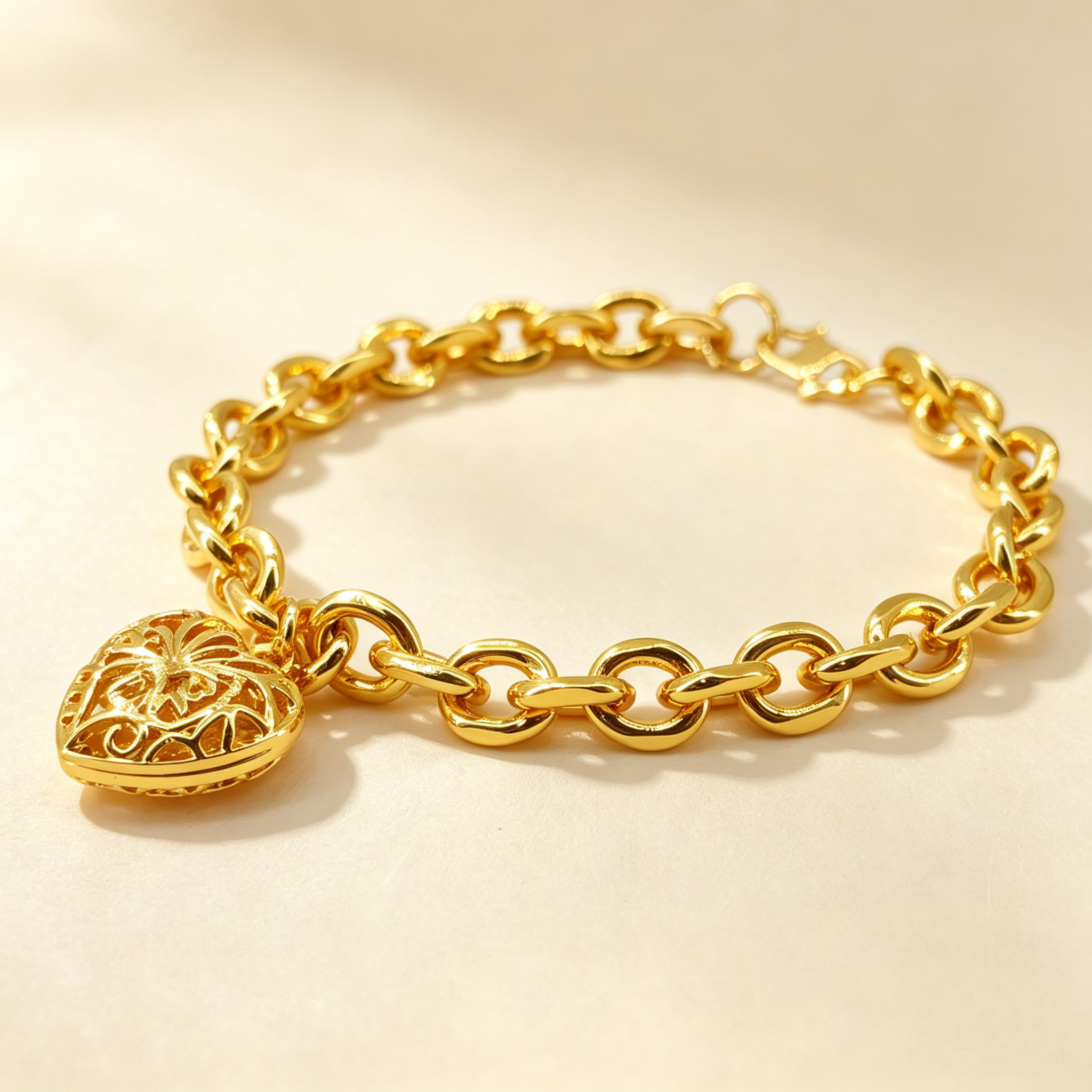 24k Color Gold-plated Copper Handmade Bracelet