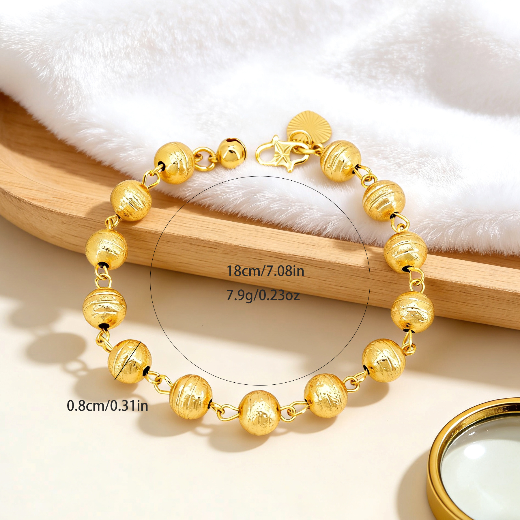 24k Gold-plated Copper Bracelet