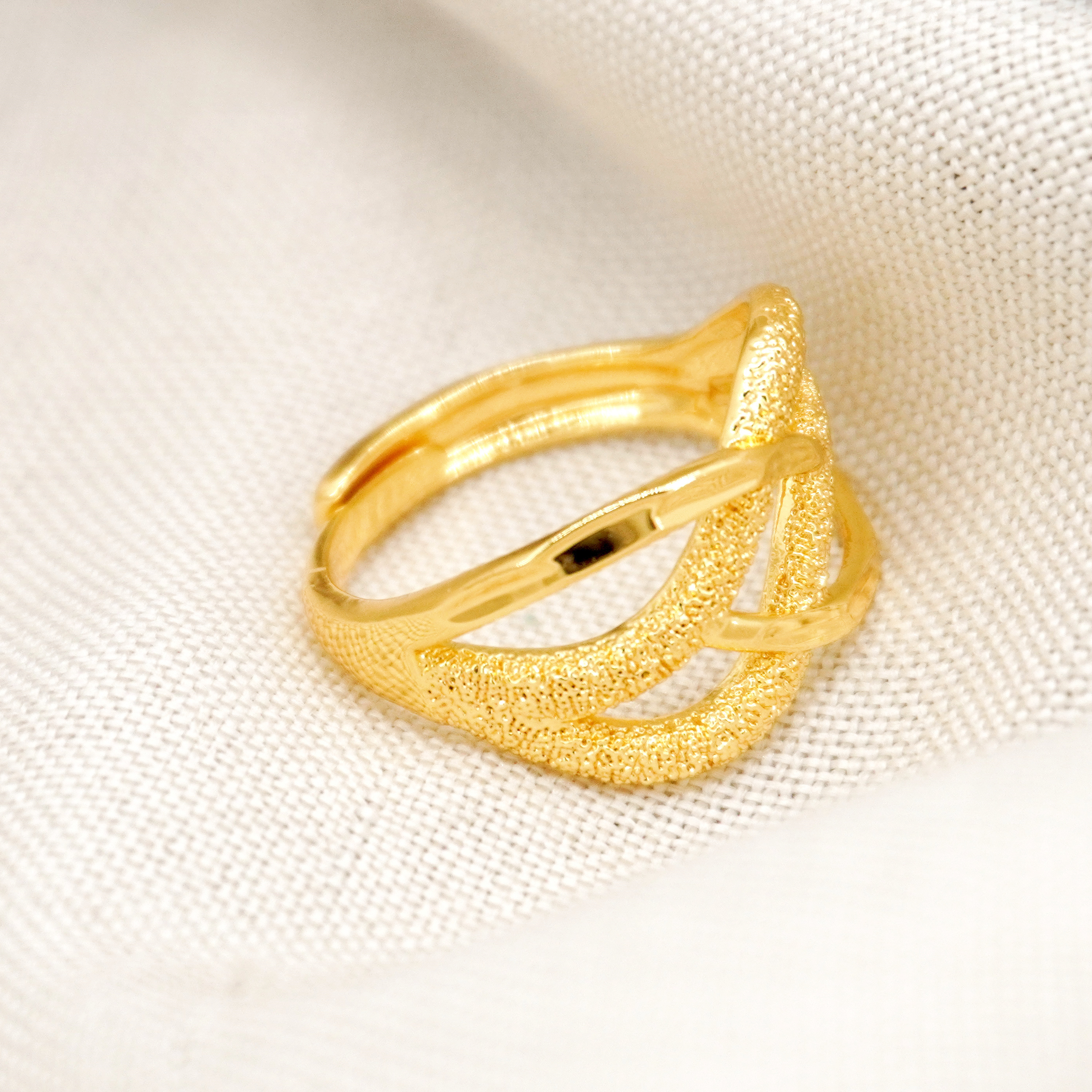 24k Color Copper Gold-plated Ring