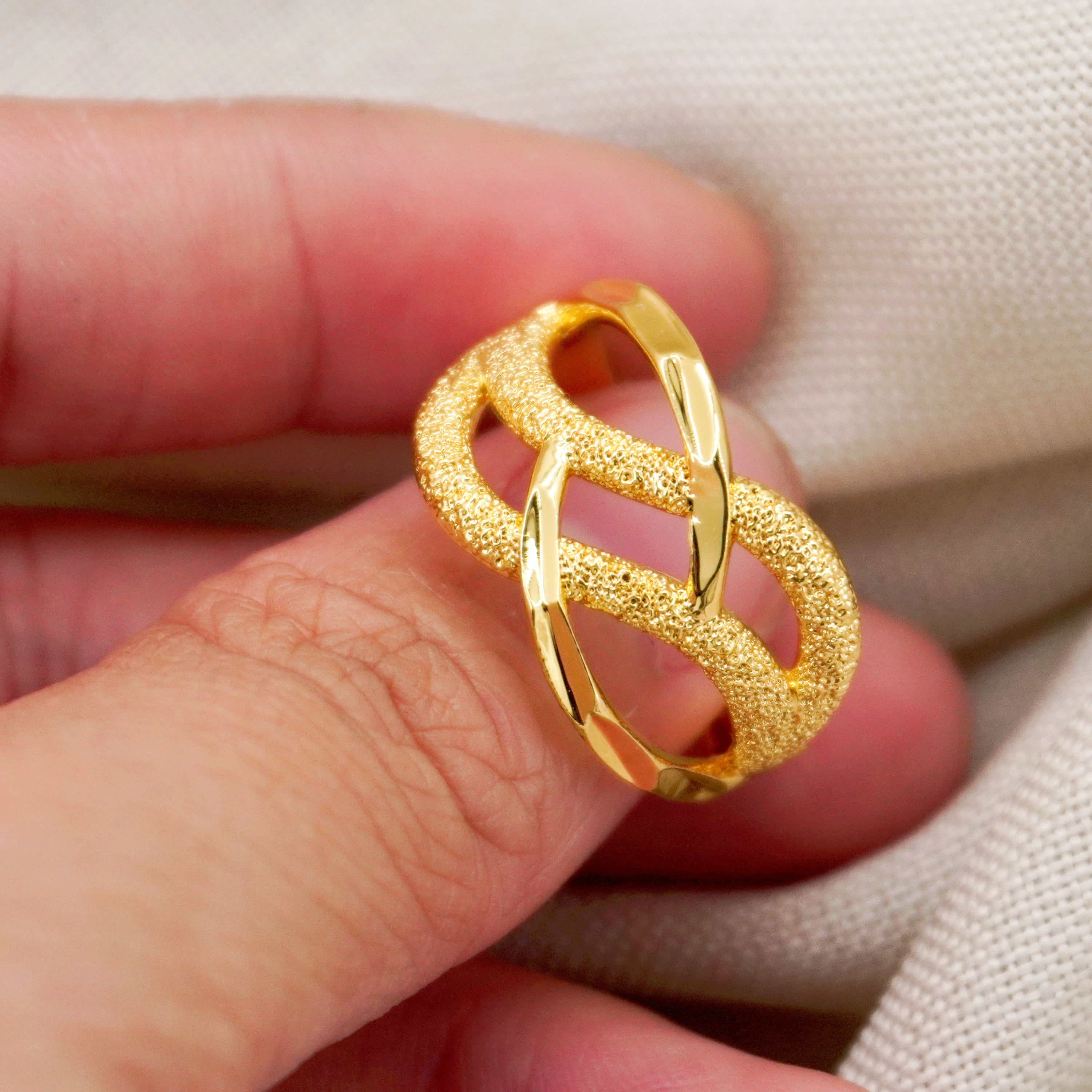 24k Color Copper Gold-plated Ring
