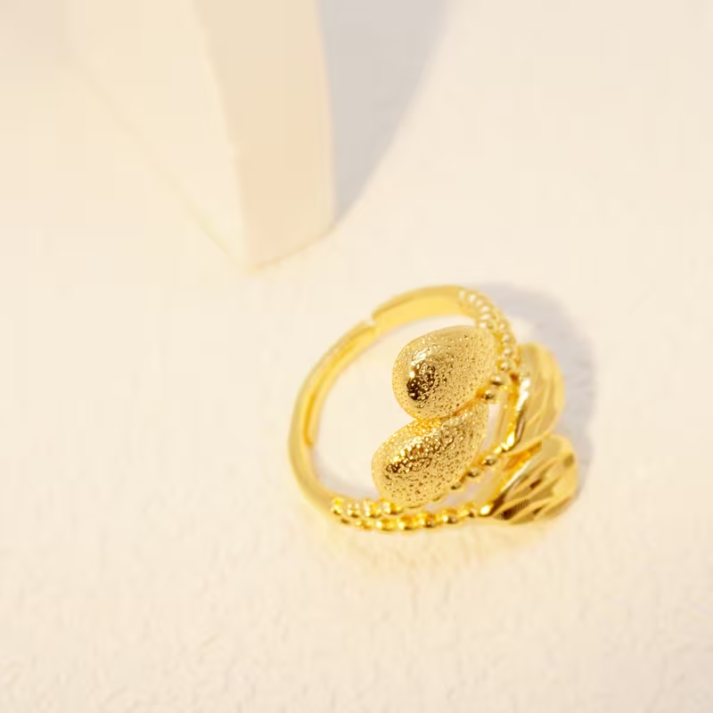 24k Color Copper Gold-plated Ring