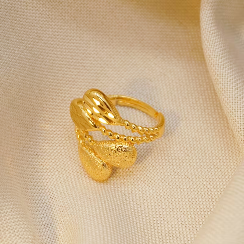 24k Color Copper Gold-plated Ring