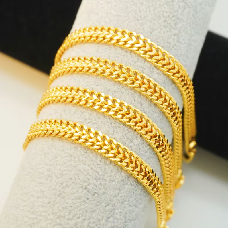 24k Color Gold-plated Copper Heart-Shaped Bracelet