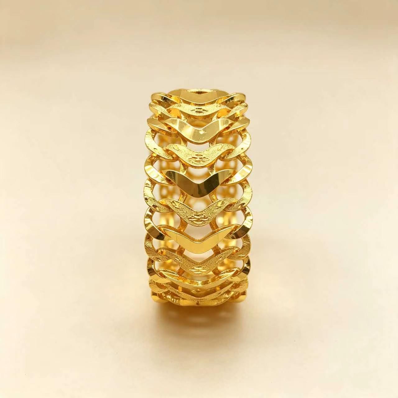 24k Color Gold-plated Copper Bracelet-9-25N