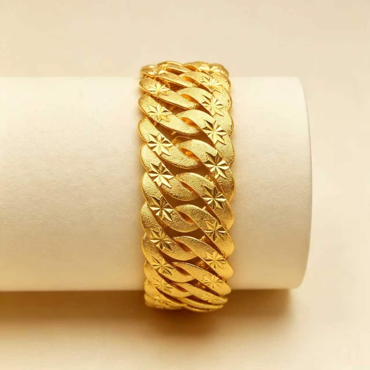 24k Color Gold-plated Copper Bracelet-9-18N
