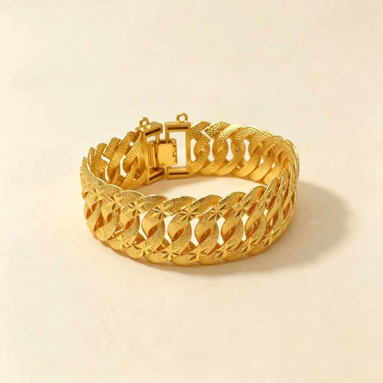24k Color Gold-plated Copper Bracelet-9-18N