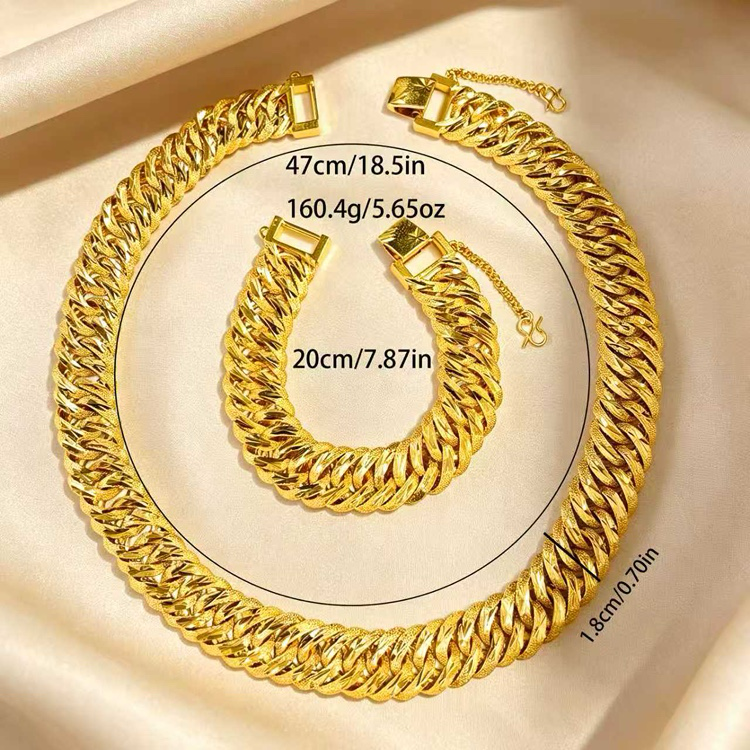 24k Color Gold-plated Copper Bracelet-07530hx-11