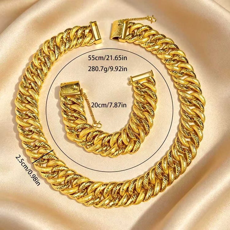 24k Color Gold-plated Copper Bracelet-07530hx-14