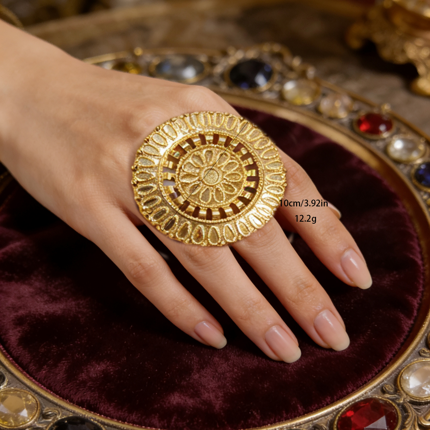 24k Color Iron Gold-plated Ring