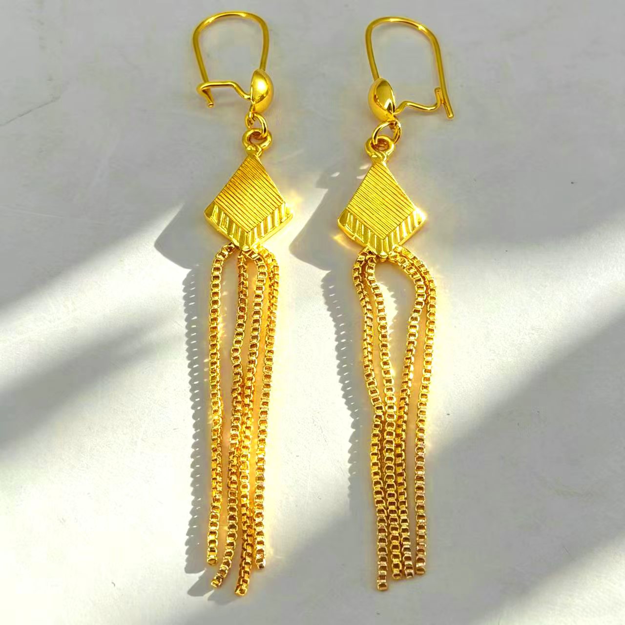 24k Color Copper Gold-plated Earrings-12