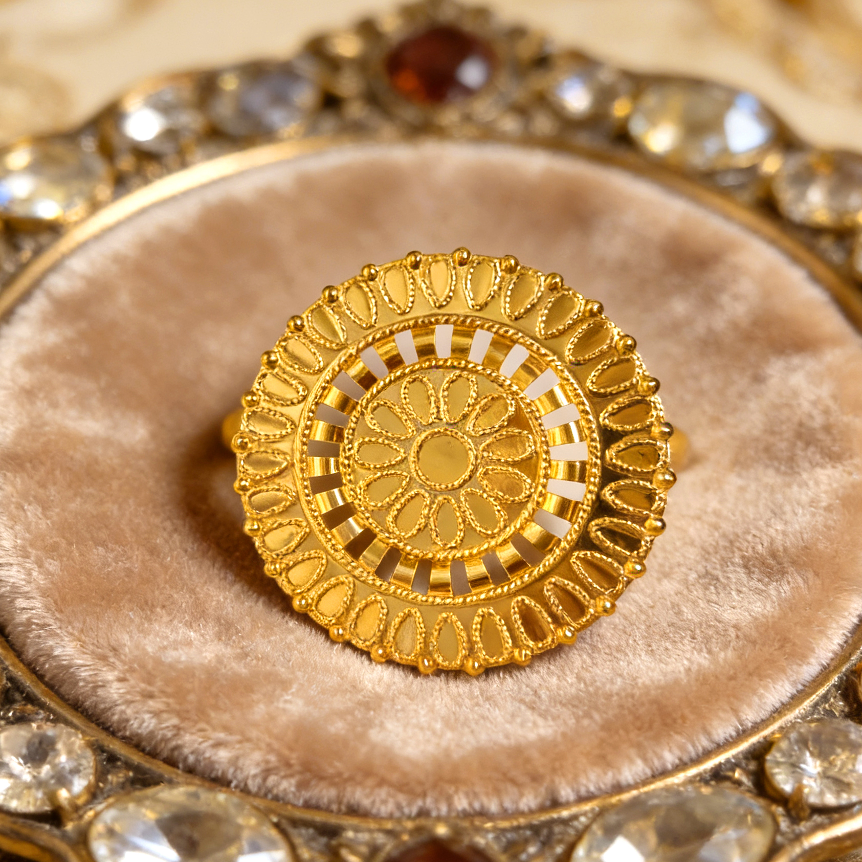 24k Color Iron Gold-plated Ring