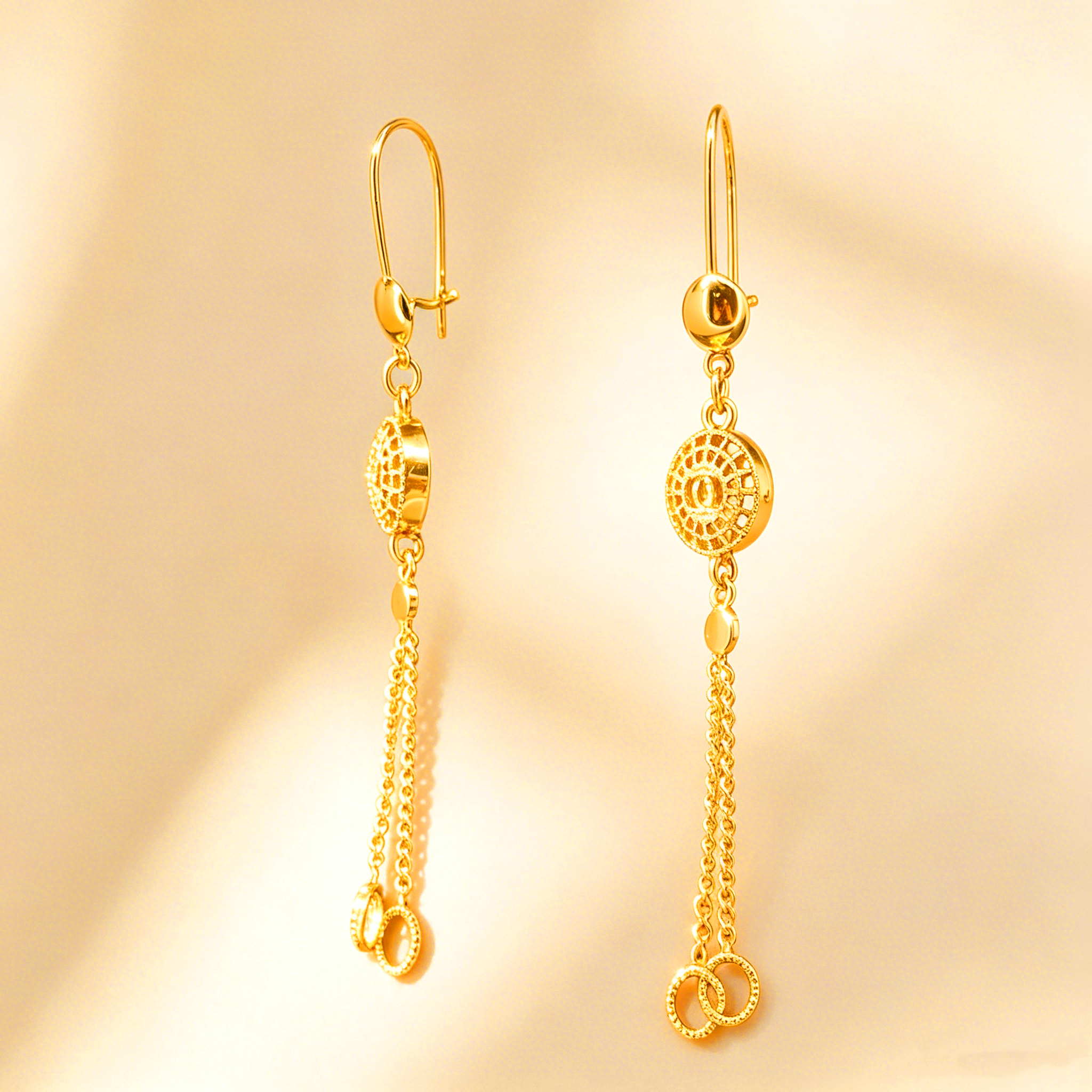 24k Color Copper Gold-plated Earrings-12