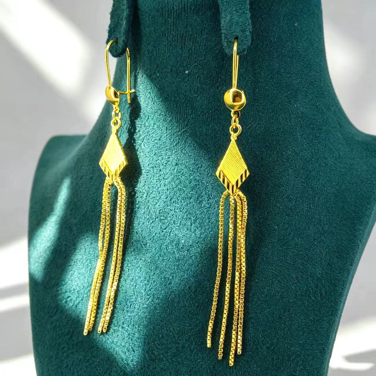 24k Color Copper Gold-plated Earrings-12