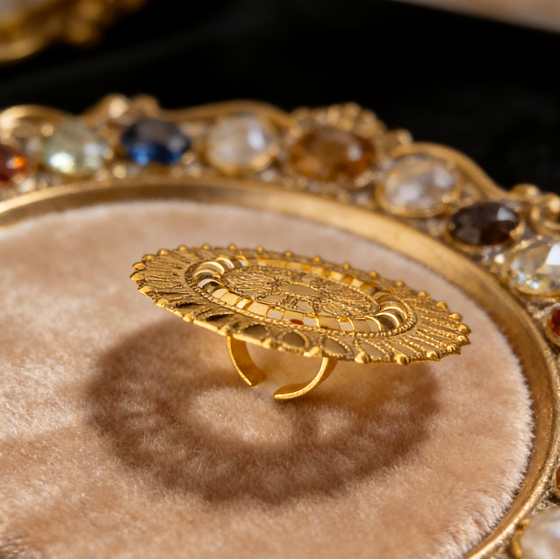 24k Color Iron Gold-plated Ring