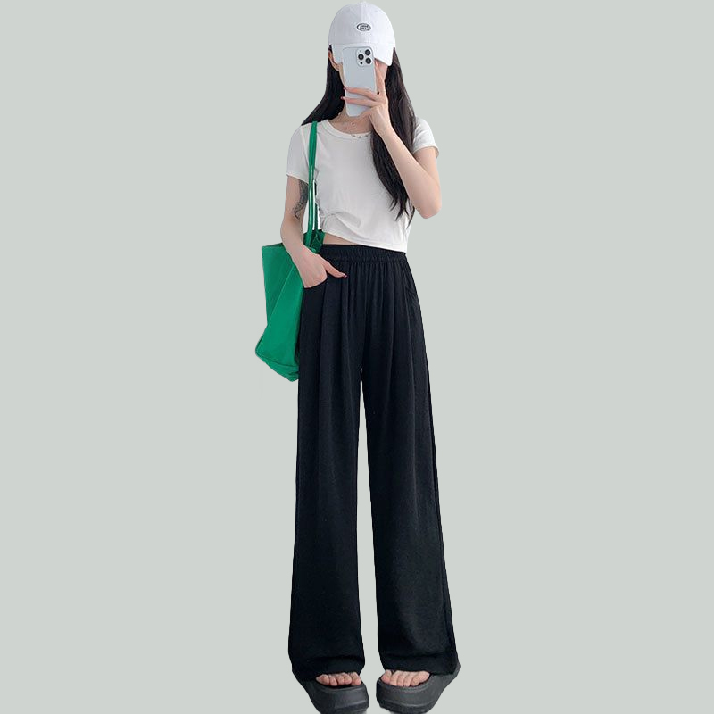 【暑さ対策】レディース接触冷感ワイドパンツ