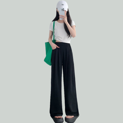 【暑さ対策】レディース接触冷感ワイドパンツ