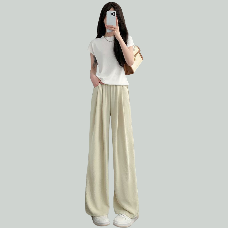 【暑さ対策】レディース接触冷感ワイドパンツ