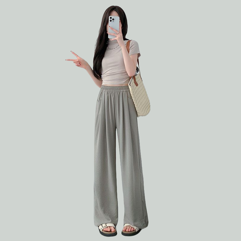 【暑さ対策】レディース接触冷感ワイドパンツ
