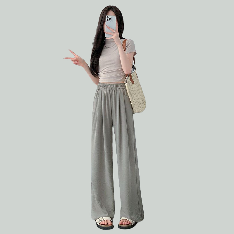 【暑さ対策】レディース接触冷感ワイドパンツ