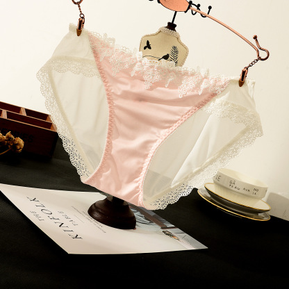 牛奶絲蕾絲網紗性感女生內褲