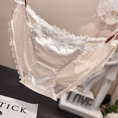 歐美時尚蕾絲性感女內褲 無痕繡花女生內褲