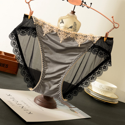 牛奶絲蕾絲網紗性感女生內褲