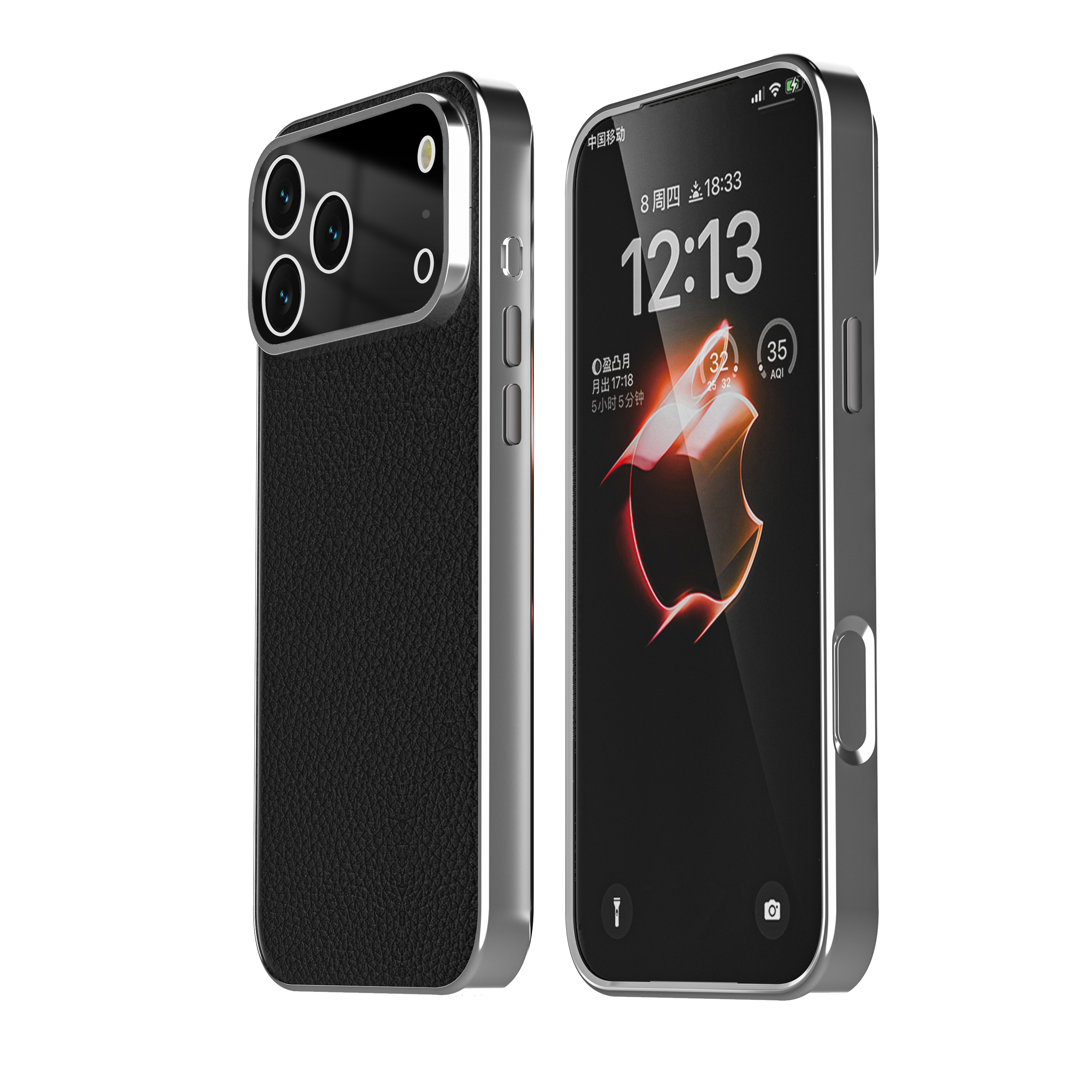 Tesiway Litchi Grain Leather Magnetic Phone Case